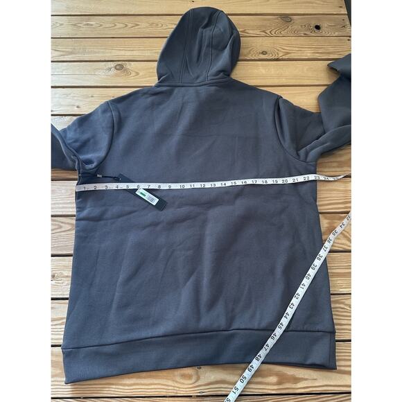 NWT $99 Karl Lagerfeld Hoodie Sweatshirt Size Large Men’s Gray Pullover - Picture 9 of 10
